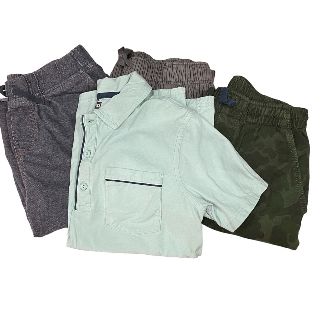 Tea Collection Boys 14 Bundle of Shorts and Shirt Summer Lot